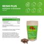 Preview: Reishi Sporenextrakt mit Olivenblattextrakt Kapseln. Vegan.