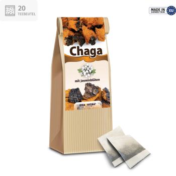 Chaga-Pilz mit Jasminblüten - Im Teebeutel