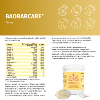BAOBABCARE® Pulver - Ein Verdauungsschrittmacher