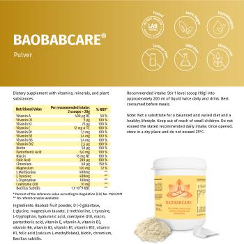 BAOBABCARE® Pulver - Ein Verdauungsschrittmacher