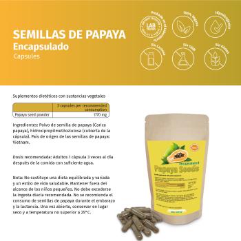 Papaya-Kerne gemahlen verkapselt