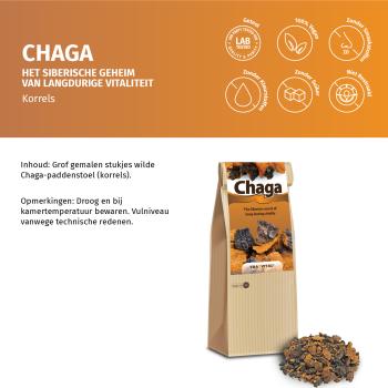 Chaga-Pilz - grob gemahlene Brocken - Wildsammlung