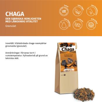 Chaga-Pilz - grob gemahlene Brocken - Wildsammlung