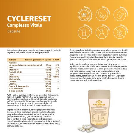CycleReset Vitalkomplex – moderner Inositol Magnesium Vitamin Komplex