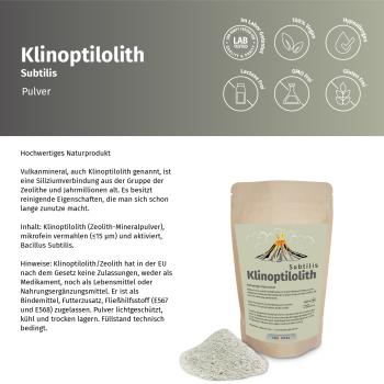 Klinoptilolith Subtilis mit Bacillus Subtilis Pulver