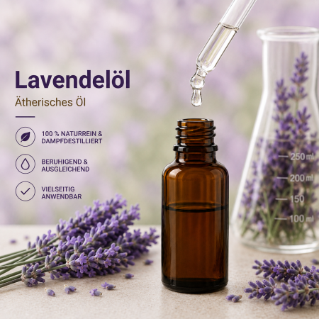 Lavendelöl – 100 % naturreines ätherisches Öl – Lavandula angustifolia