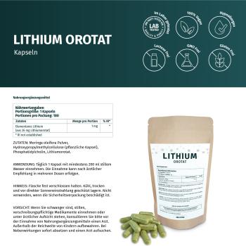 Lithium Orotat Capsules liposomal