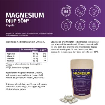 Magnesium Deep Sleep mit Melatonin, Kapseln - für besseren Schlaf