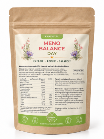 Preview: MENO BALANCE DAY Kapseln für Frauen in und nach den Wechseljahren mit Rhodiola