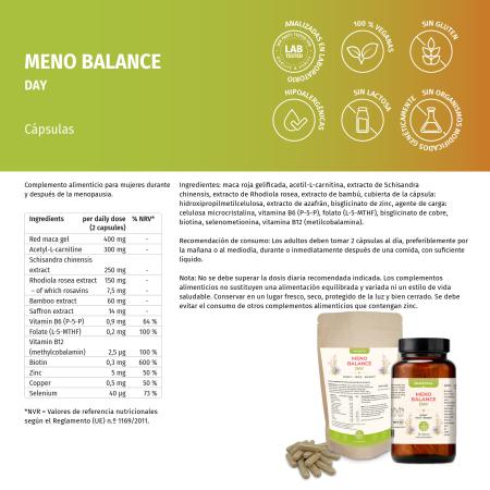 MENO BALANCE DAY – Wechseljahre Kapseln mit Maca, Rhodiola & Safran