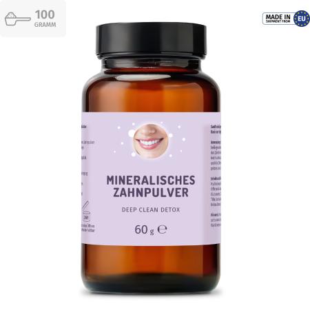 Mineralisches Zahnpulver DEEP CLEAN DETOX mit Hydroxylapatit – 60 g