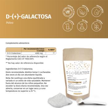 D-(+)-Galactose Pulver - Zum Schutz der Gehirnfunktionen und für mehr Energie, Lactosefrei