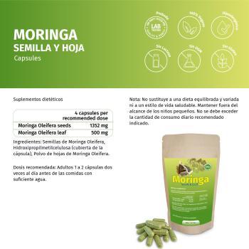 Moringa Samen und Pulver Kapseln