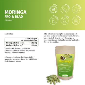 Moringa Samen und Pulver Kapseln