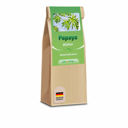 Papaya Blätter und Stengel geschnitten