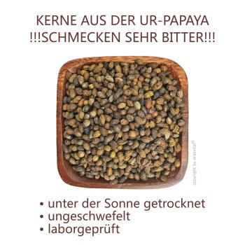 Papaya-Kerne, schonend getrocknet