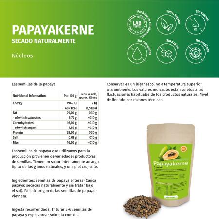 Papaya-Kerne samenfest kein Hybridsaatgut