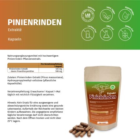Preview: Pinien Rinden Extrakt Kapseln
