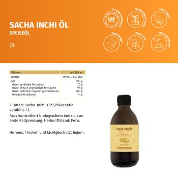 Preview: Sacha Inchi Öl (Inka Nuss Öl) aus erster Pressung