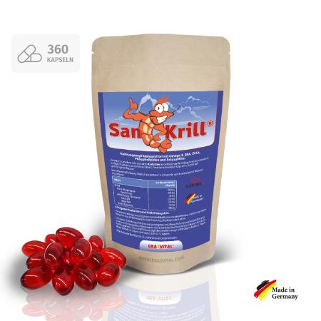 Preview: SanKrill® - Krillöl Kapseln mit Omega-3 (EPA & DHA) + Astaxanthin