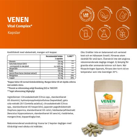 Venen Vitalkomplex - Natürlich starke Unterstützung für gesunde Venen