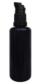 Violettglasflasche Mironglas Lichtschutz mit Pumpverschluss, 100 ml