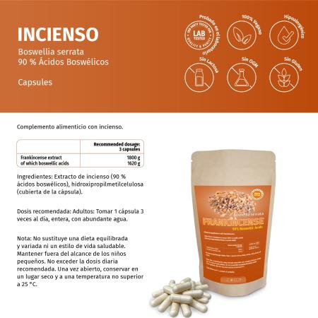 Weihrauch-Extrakt Kapseln 90% Boswellia säure