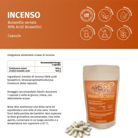 Weihrauch-Extrakt Kapseln 90% Boswellia säure