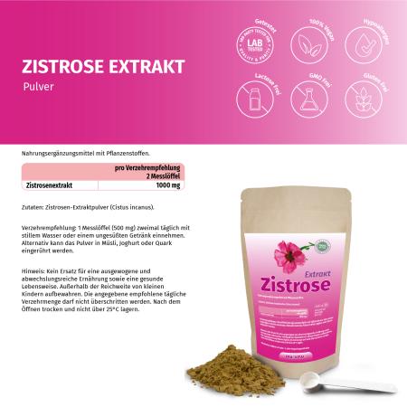 Preview: Zistrose Extrakt Pulver – Premium Cistus Incanus