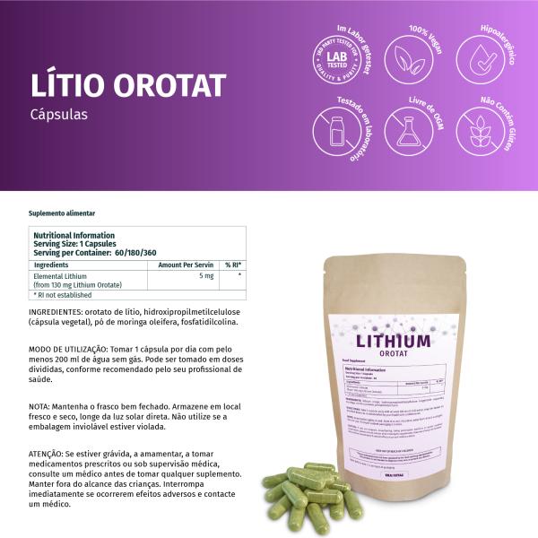 Lithium Orotat liposomal 5 mg per capsule