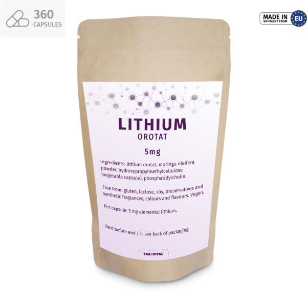 Lithium Orotat liposomal 5 mg per capsule