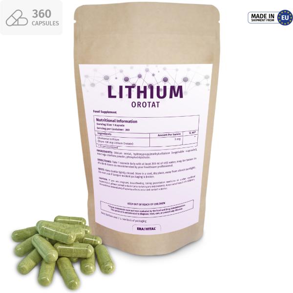 Lithium Orotat liposomal 5 mg per capsule