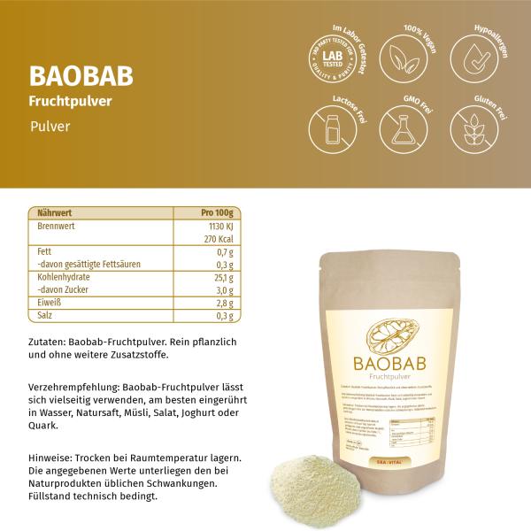 Baobab Fruchtpulver