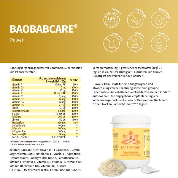 BAOBABCARE® Pulver - Ein Verdauungsschrittmacher