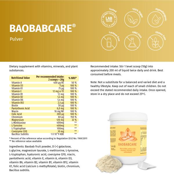 BAOBABCARE® Pulver - Ein Verdauungsschrittmacher