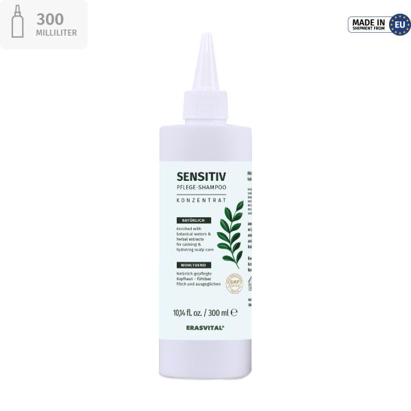 Shampoo Sensitiv - sulfatfrei, mit Kräuterextrakten und Ectoin für empfindliche Kopfhaut
