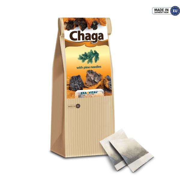 Chaga-Pilz - Im Teebeutel - OHNE Tassenreiter