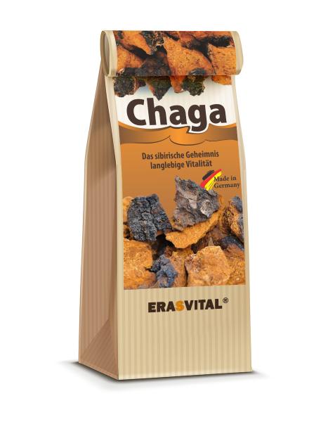Chaga-Pilz grob vermahlen Tee-Ei  wildgeerntet in sibirien