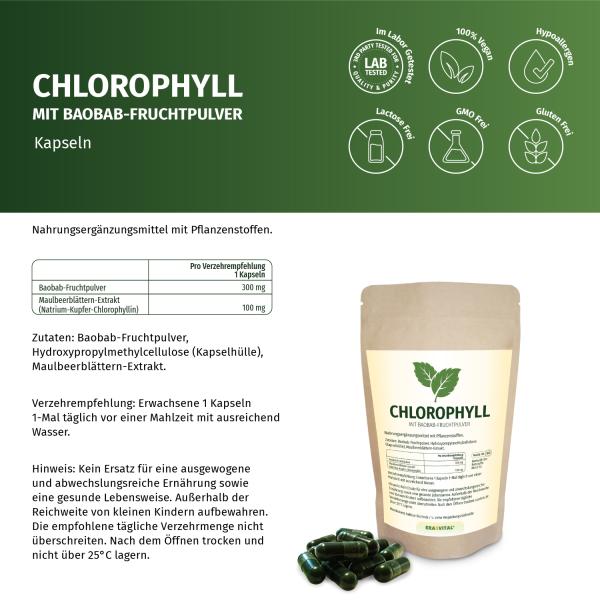 Chlorophyll Kapseln - Geruchsbindung und Frischegefühl