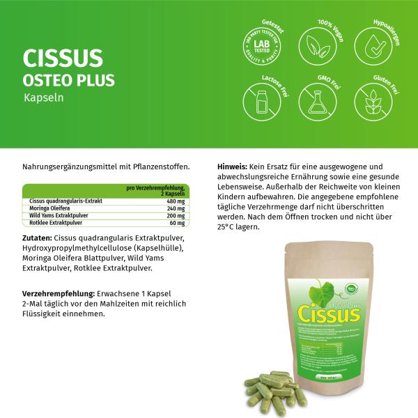 Cissus Osteo Plus Kapseln