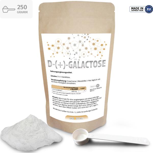 D-(+)-Galactose Pulver - Zum Schutz der Gehirnfunktionen und für mehr Energie, Lactosefrei