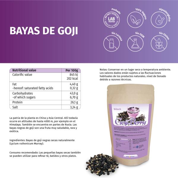 Goji Beeren - schwarz getrocknet