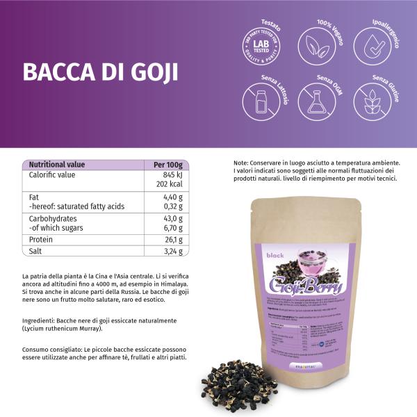 Goji Beeren - schwarz getrocknet