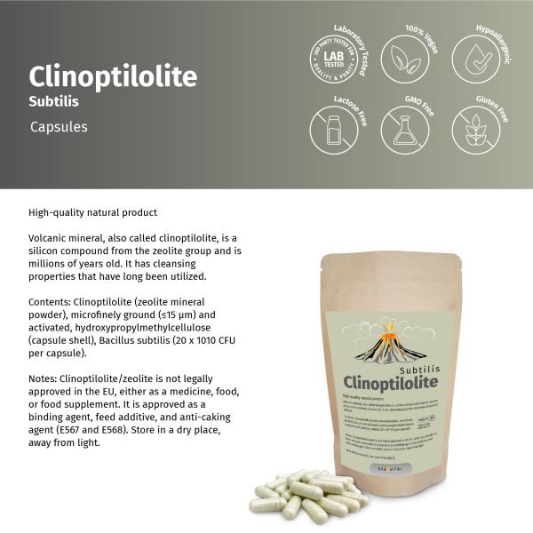Klinoptilolith Subtilis mit Bacillus Subtilis Kapseln