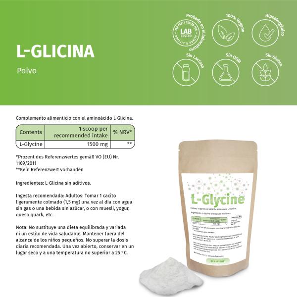 L-Glycin Pulver Rein – Hochdosierte Aminosäure