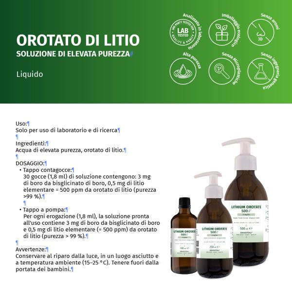 Lithium Orotat & Bor Glycinat Kolloidal Flüssig – Hochreine Laborqualität