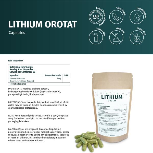 Lithium Orotat Capsules liposomal