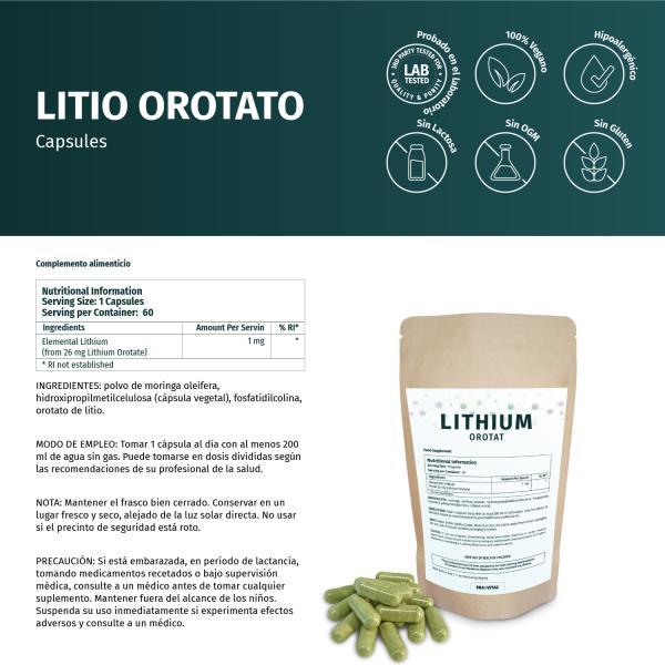 Lithium Orotat Capsules liposomal