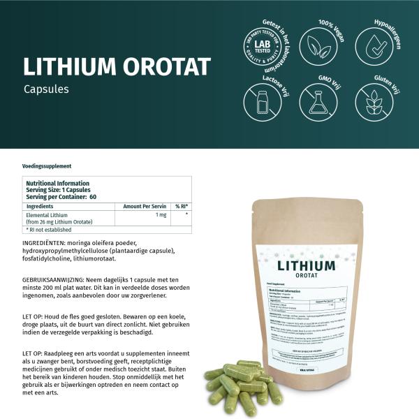 Lithium Orotat Capsules liposomal