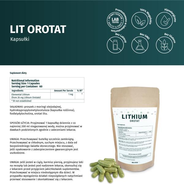 Lithium Orotat Capsules liposomal